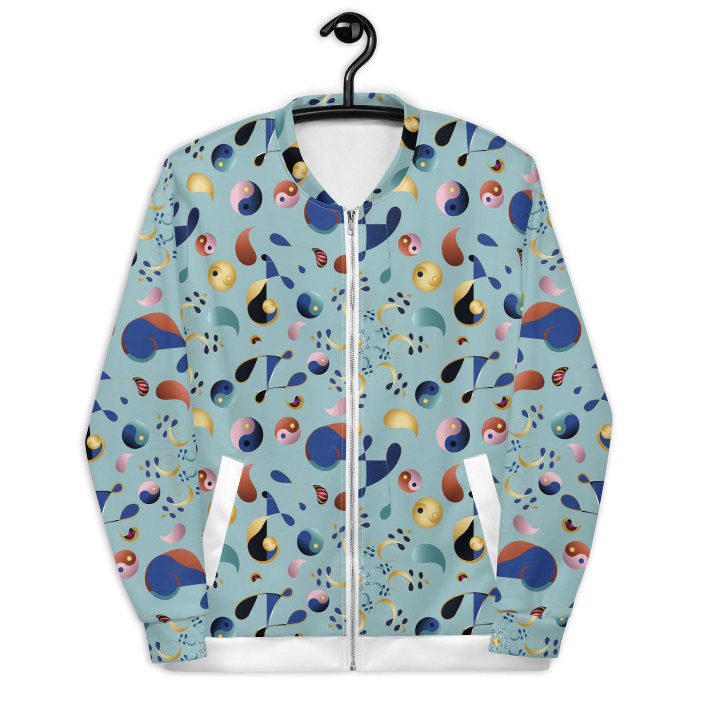 Unisex Bomber Jacket Kukloso Melange de fleuron No 2 - Free Shipping