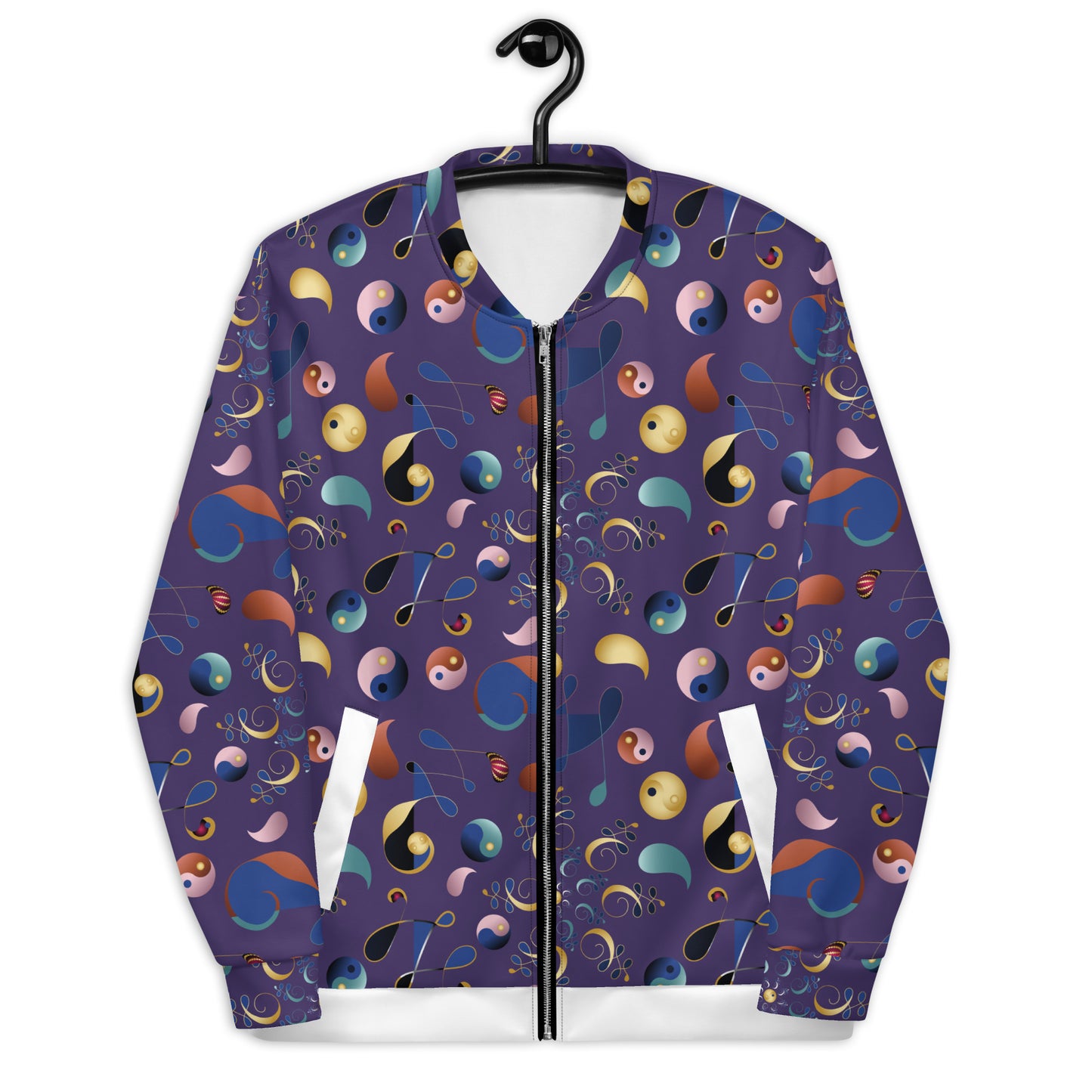 Unisex Bomber Jacket Kukloso Melange de fleuron No 4 - Free Shipping