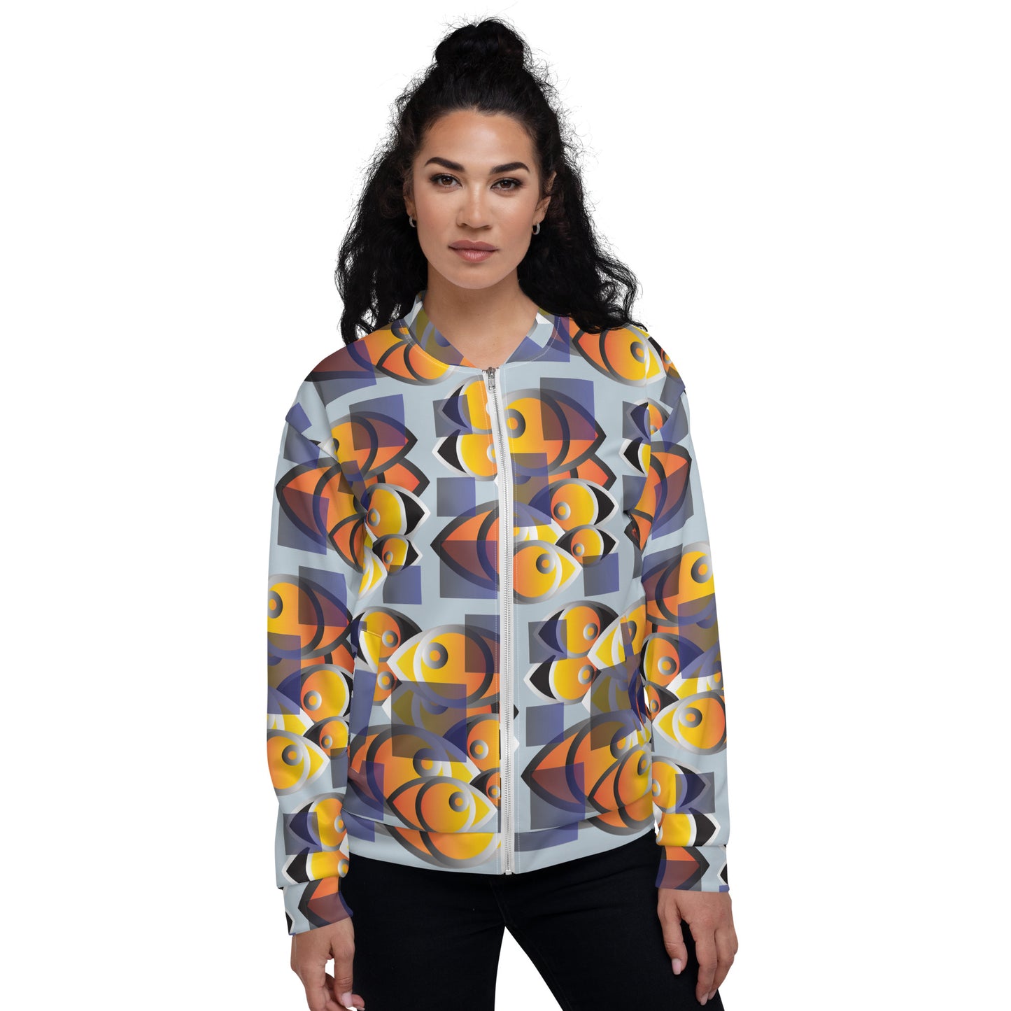 Unisex Bomber Jacket Kukloso Abstractical No 253 - Free Shipping