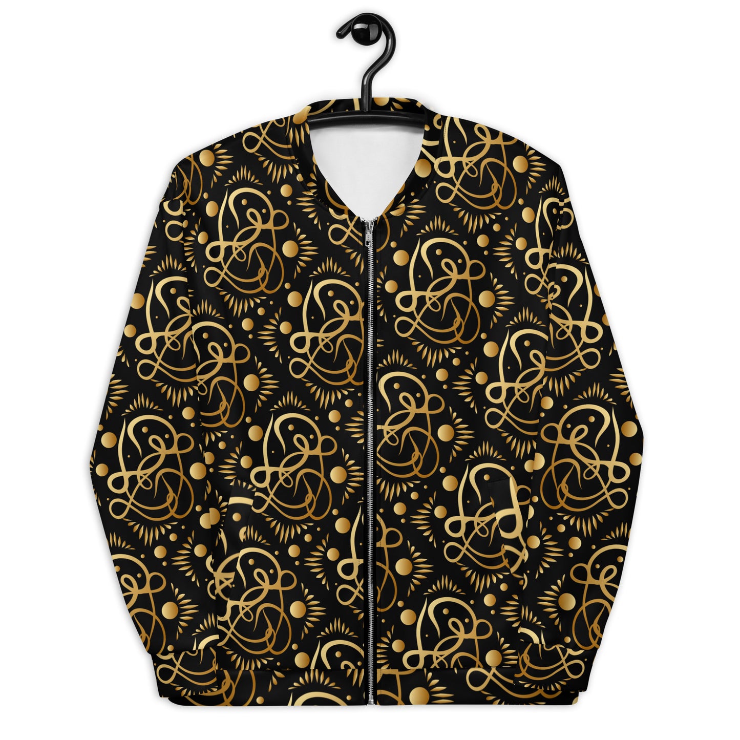 Unisex Bomber Jacket Kukloso Geometrical Fleuron No 75 - Free Shipping