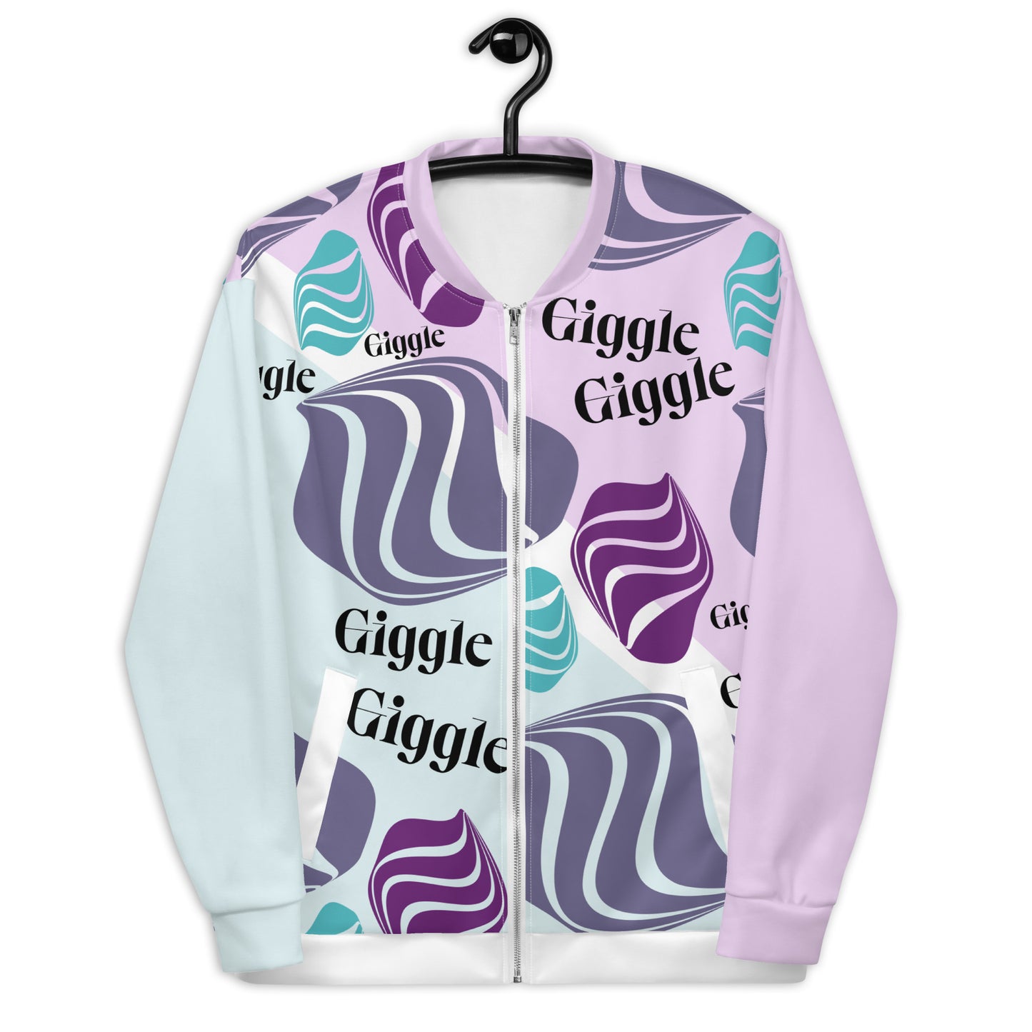 Unisex Bomber Jacket Kukloso Giggle Graphic No 1 - Free Shipping