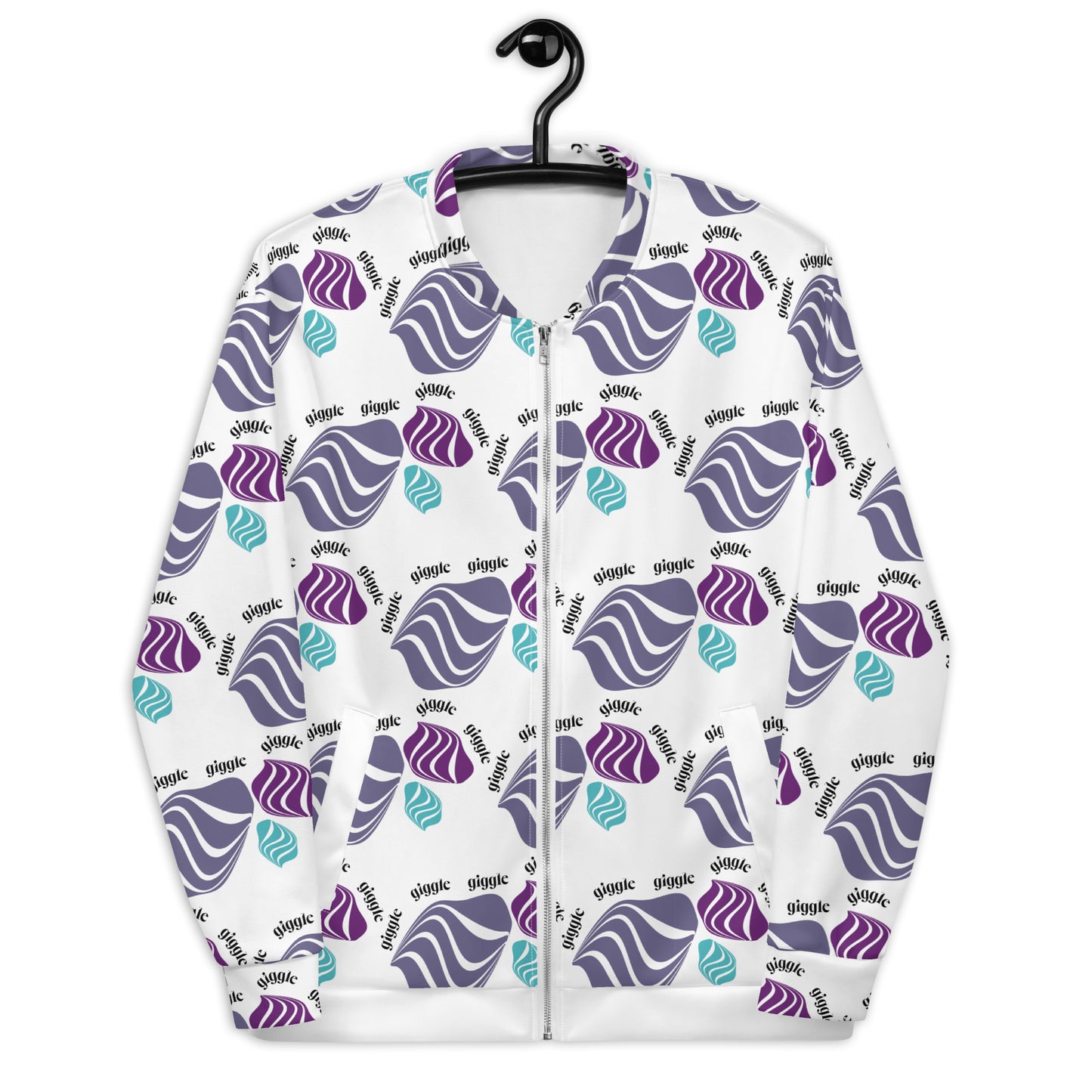 Unisex Bomber Jacket Kukloso Giggle Graphic No 2 - Free Shipping