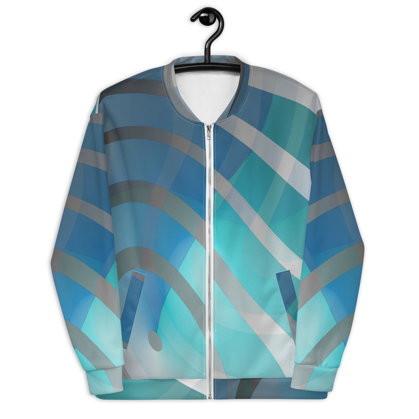 Unisex Bomber Jacket Kukloso Circularity Graphic No 34 - Free Shipping