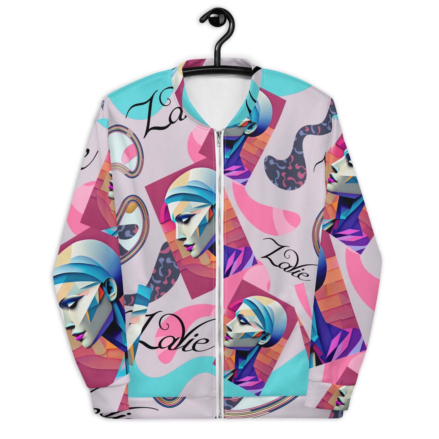 Unisex Bomber Jacket Kukloso Space Face Collage No 1 - free Shipping