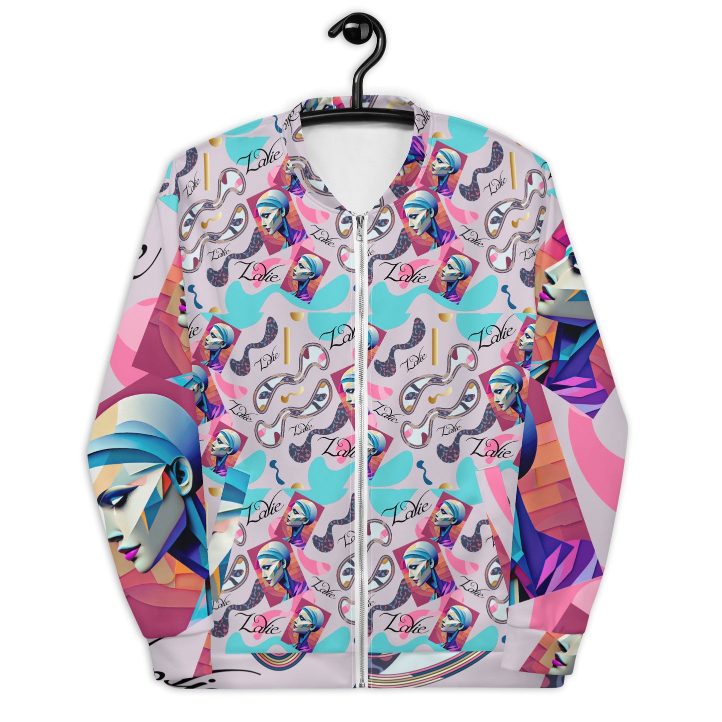 Unisex Bomber Jacket Kukloso Space Face Collage No 2- free Shipping