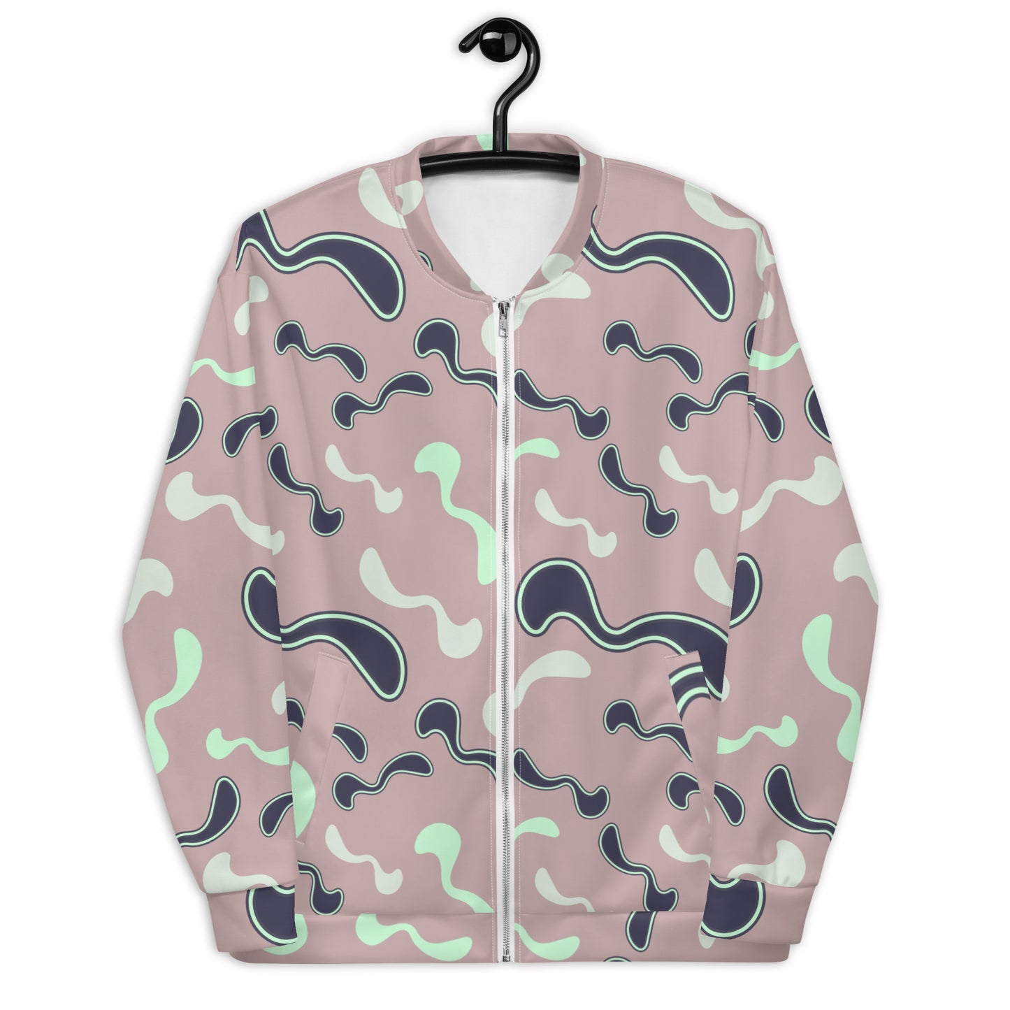 Unisex Bomber Jacket Kukloso Color Maze No 3 - Free Shipping