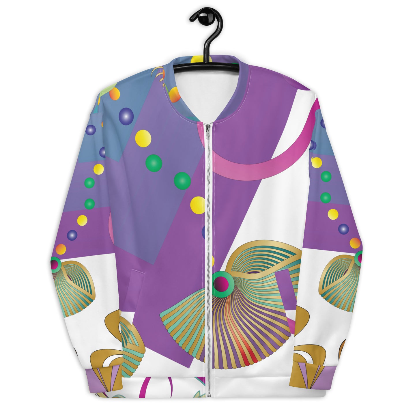 Unisex Bomber Jacket Kukloso Kuklos No 4358 Pattern 2 XL - Free Shipping