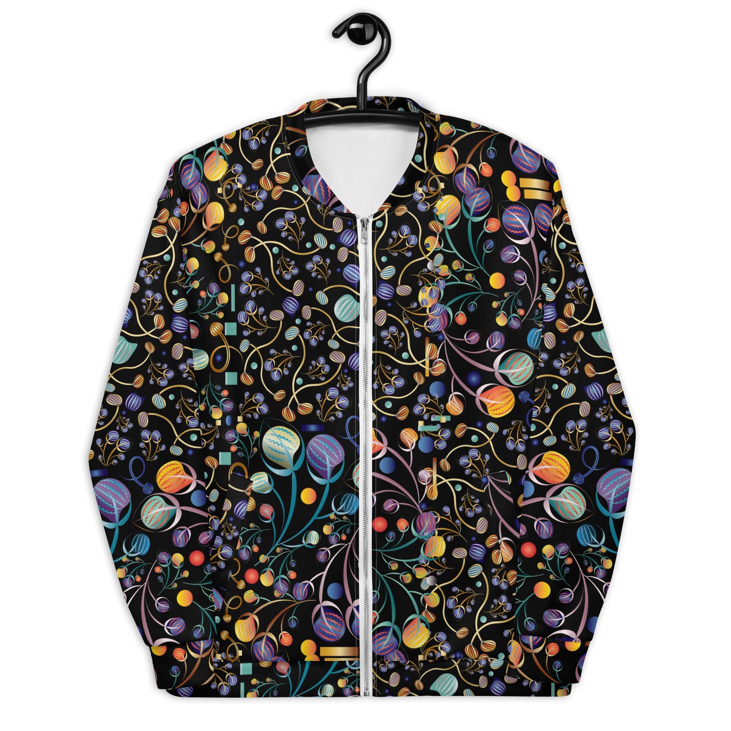 Unisex Bomber Jacket Kukloso No 4403-07 No 2 Pattern Collage - Free Shipping
