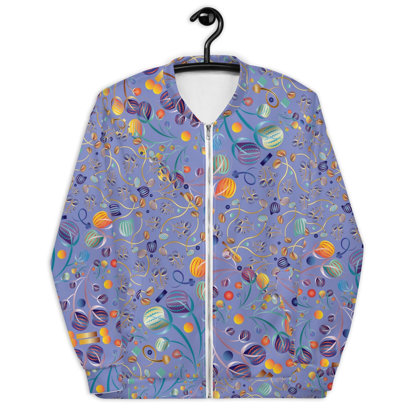 Unisex Bomber Jacket Kukloso No 4403-07 No 1 Pattern Collage - Free Shipping