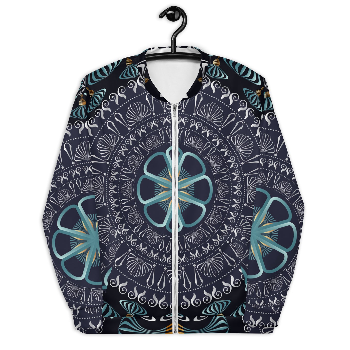 Unisex Bomber Jacket Kukloso Kuklos Mandala No 4420 - Free Shipping