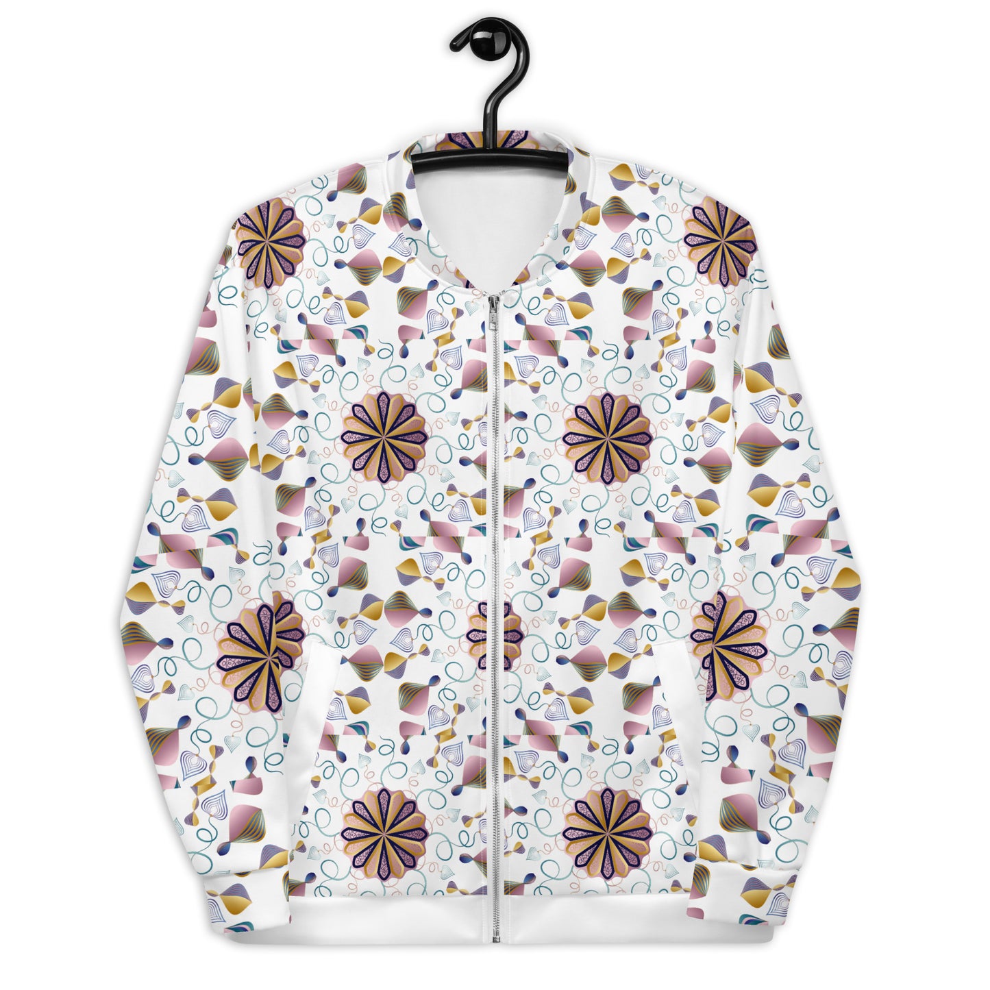 Unisex Bomber Jacket Kukloso Kuklos No 4393 Pattern - Free Shipping