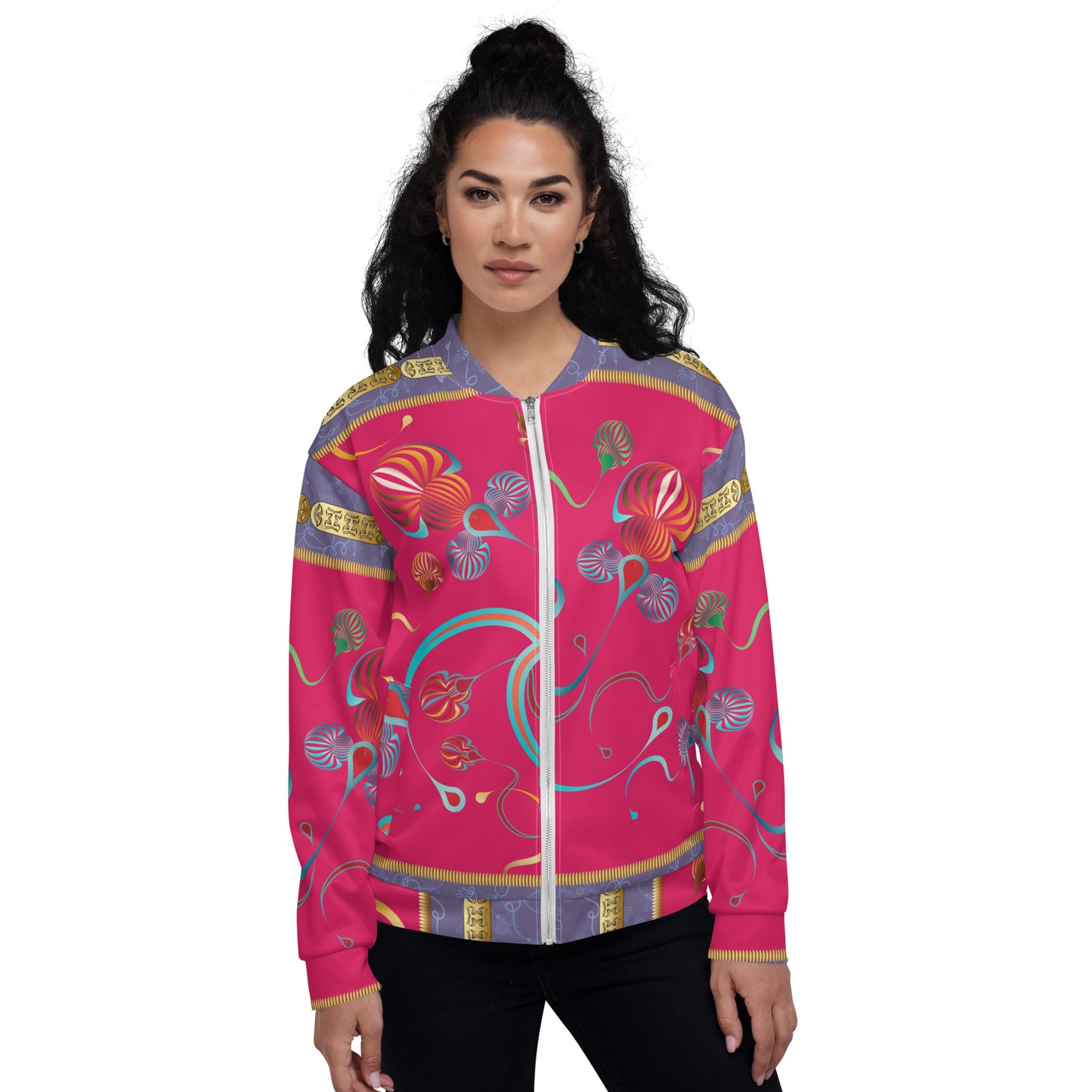 Unisex Bomber Jacket Kukloso Kuklos No 4375 Pattern - Free Shipping