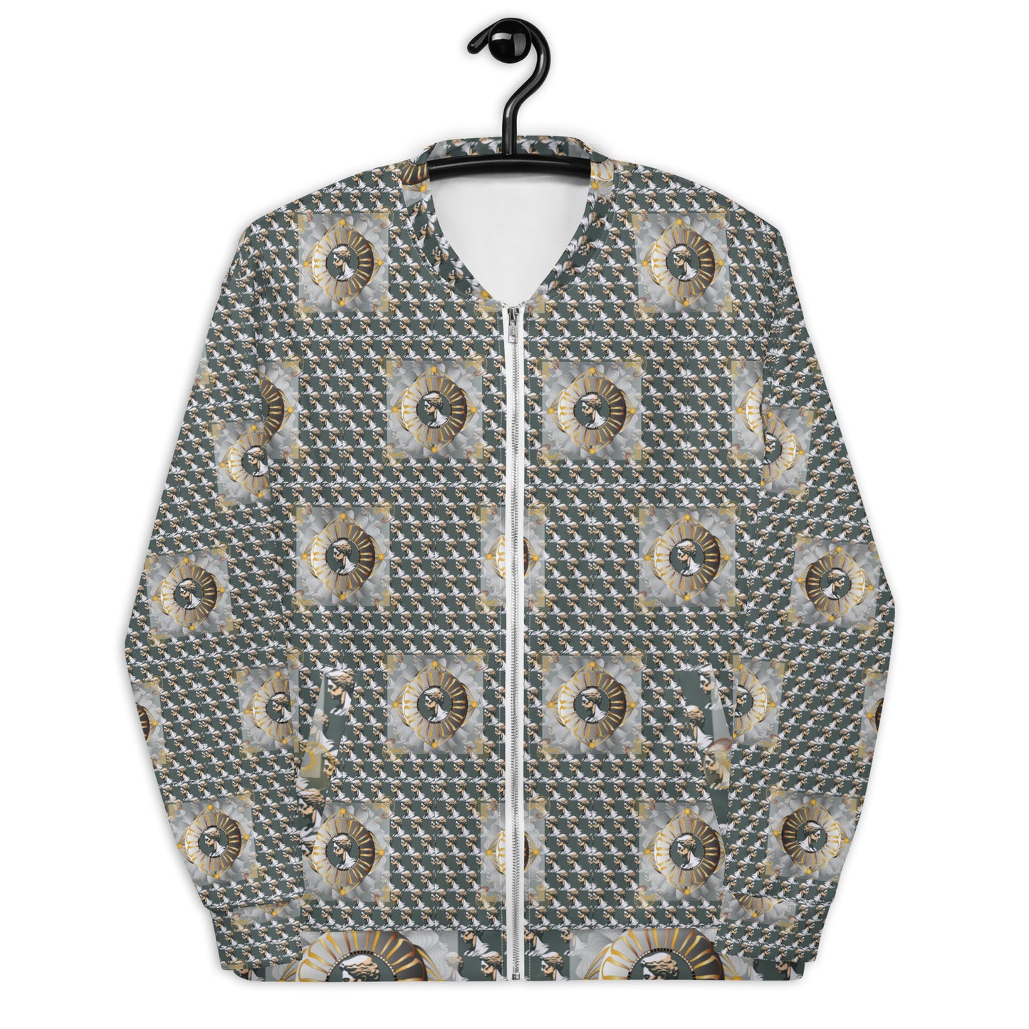 Unisex Bomber Jacket Kukloso Kuklos No 4376 Pattern - Free Shipping