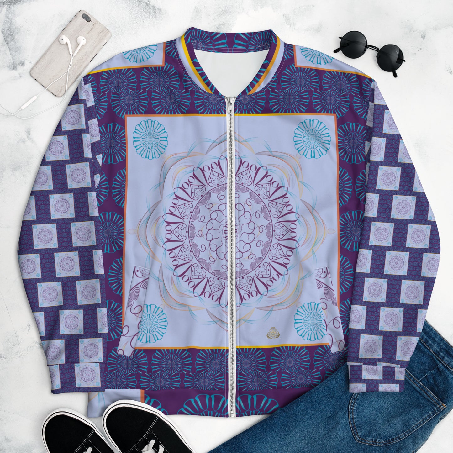 Unisex Bomber Jacket Kukloso Kuklos No 4386 Pattern - Free Shipping