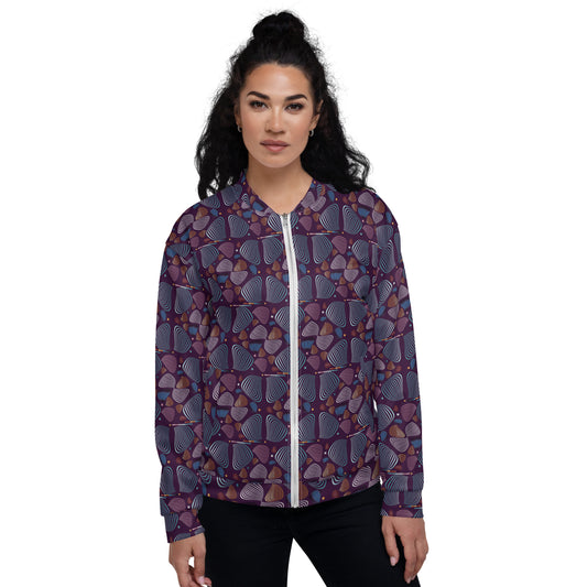 Unisex Bomber Jacket  Kukloso Fleuron No 78 A - Free Shipping