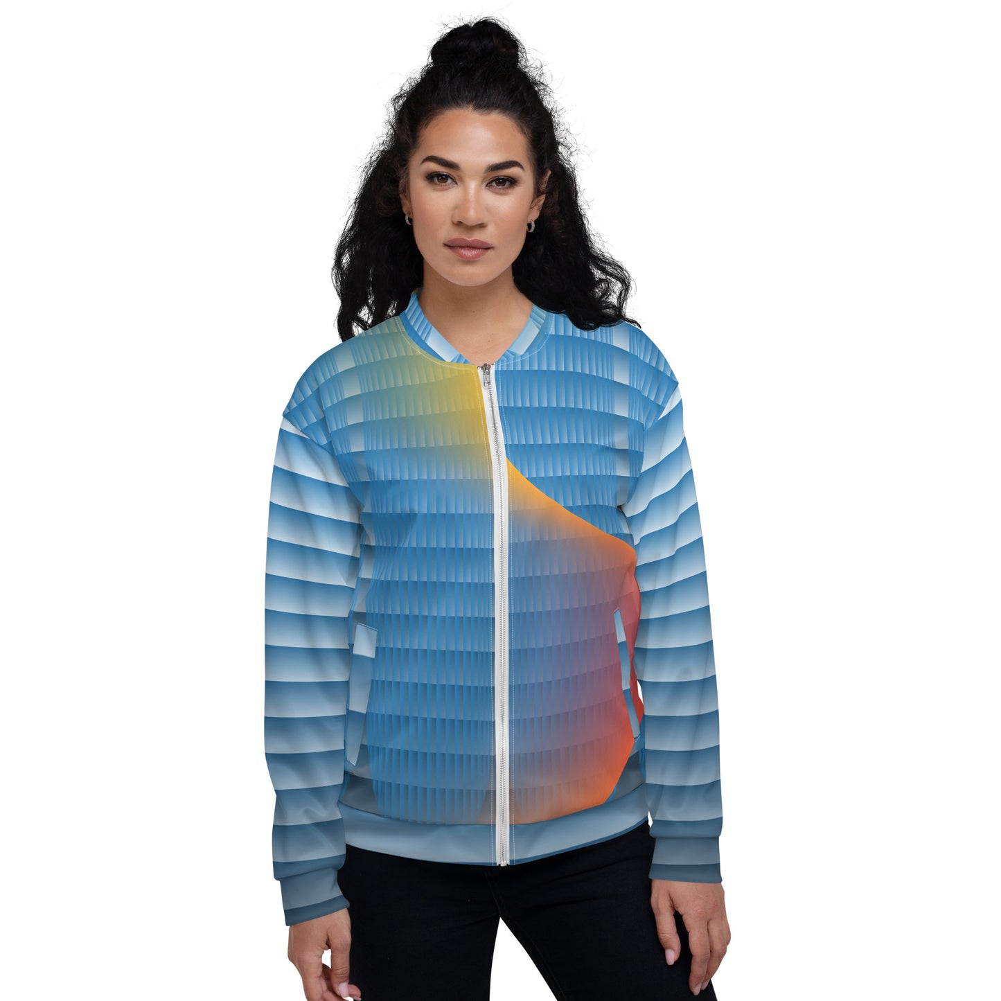 Unisex Bomber Jacket Kukloso Abstractical No 287 B - Free Shippping