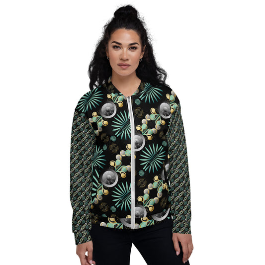Unisex Bomber Jacket Kukloso Abstractical No 56 No 6 - Free Shipping
