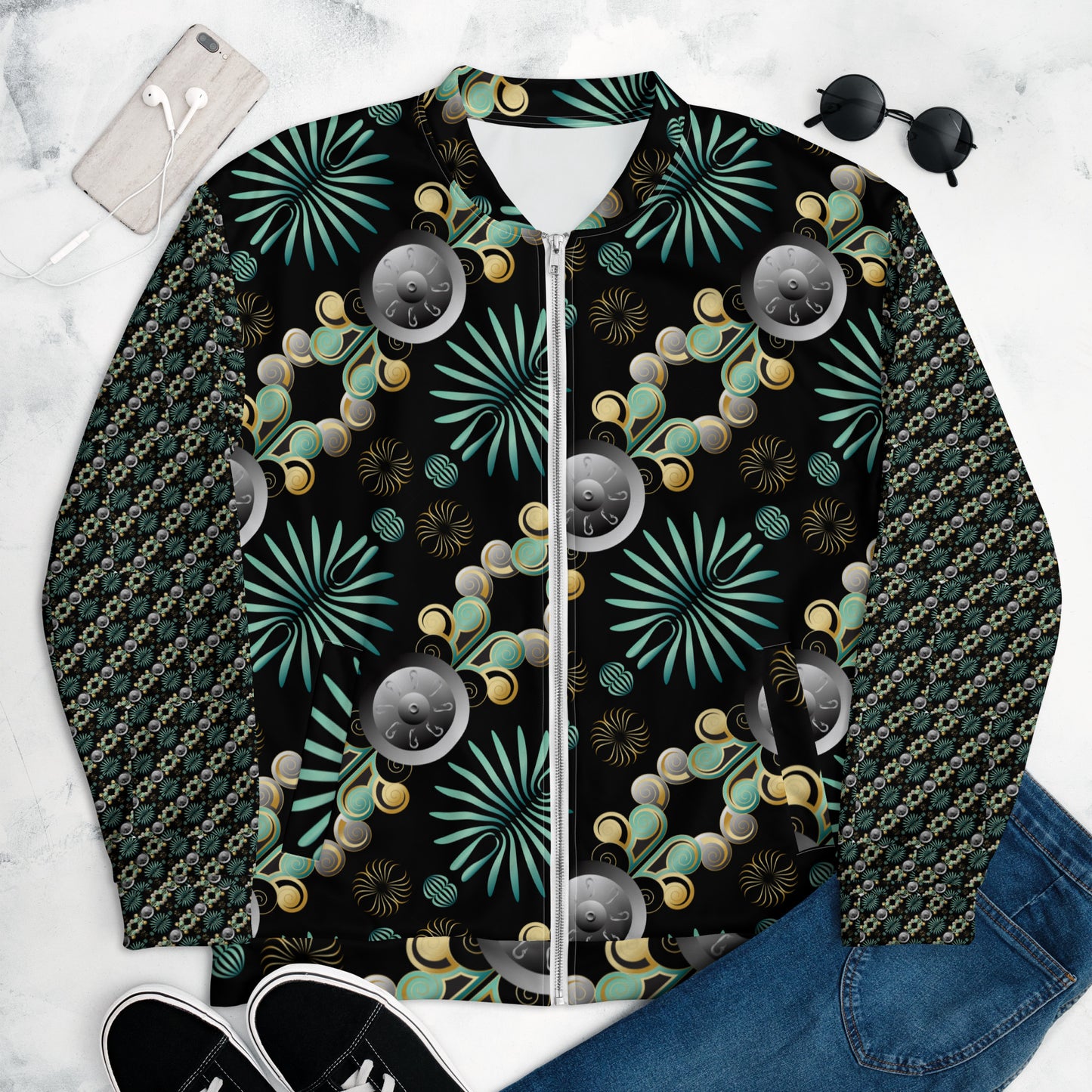Unisex Bomber Jacket Kukloso Abstractical No 56 No 6 - Free Shipping