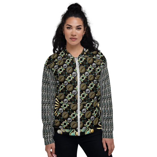 Unisex Bomber Jacket Kukloso Abstractical No 56 No 7 - Free Shipping