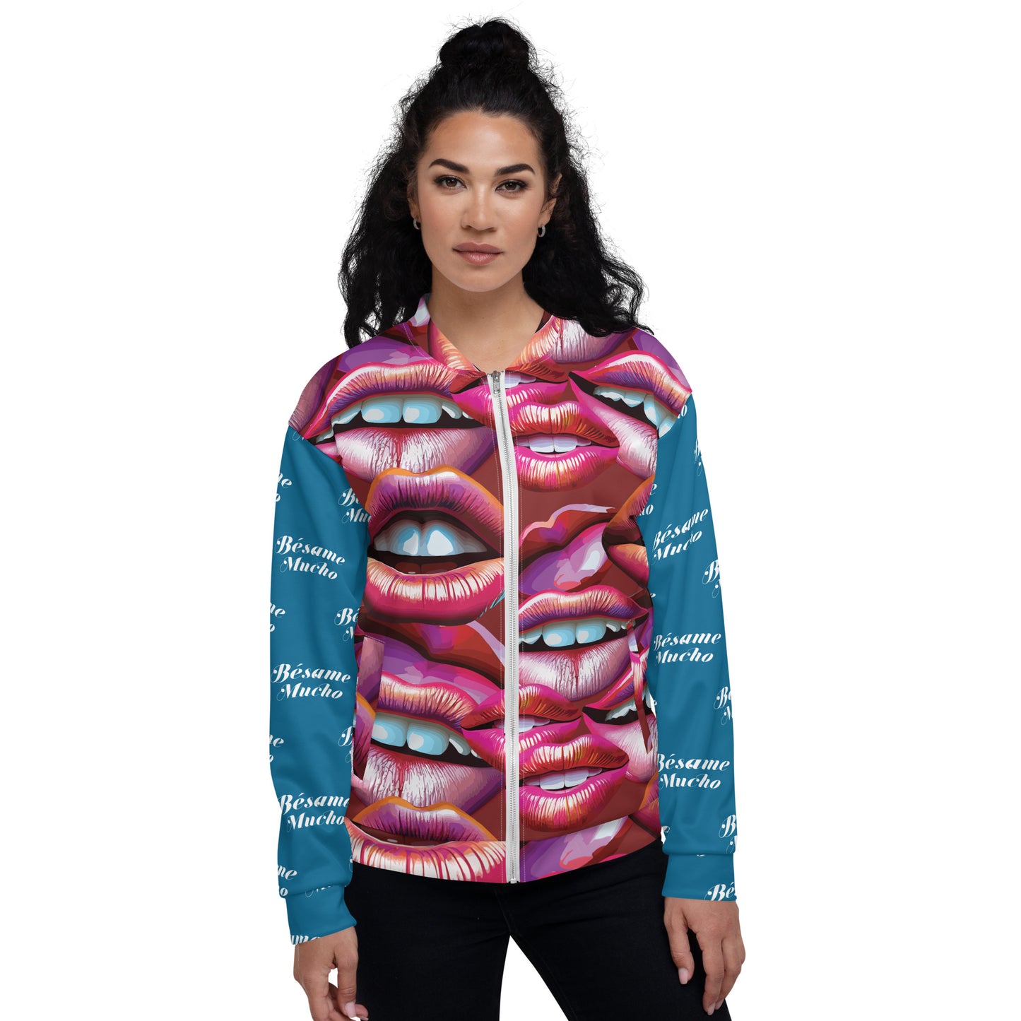 Unisex Bomber Jacket Kukloso Besame Mucho No 3 - Free Shipping