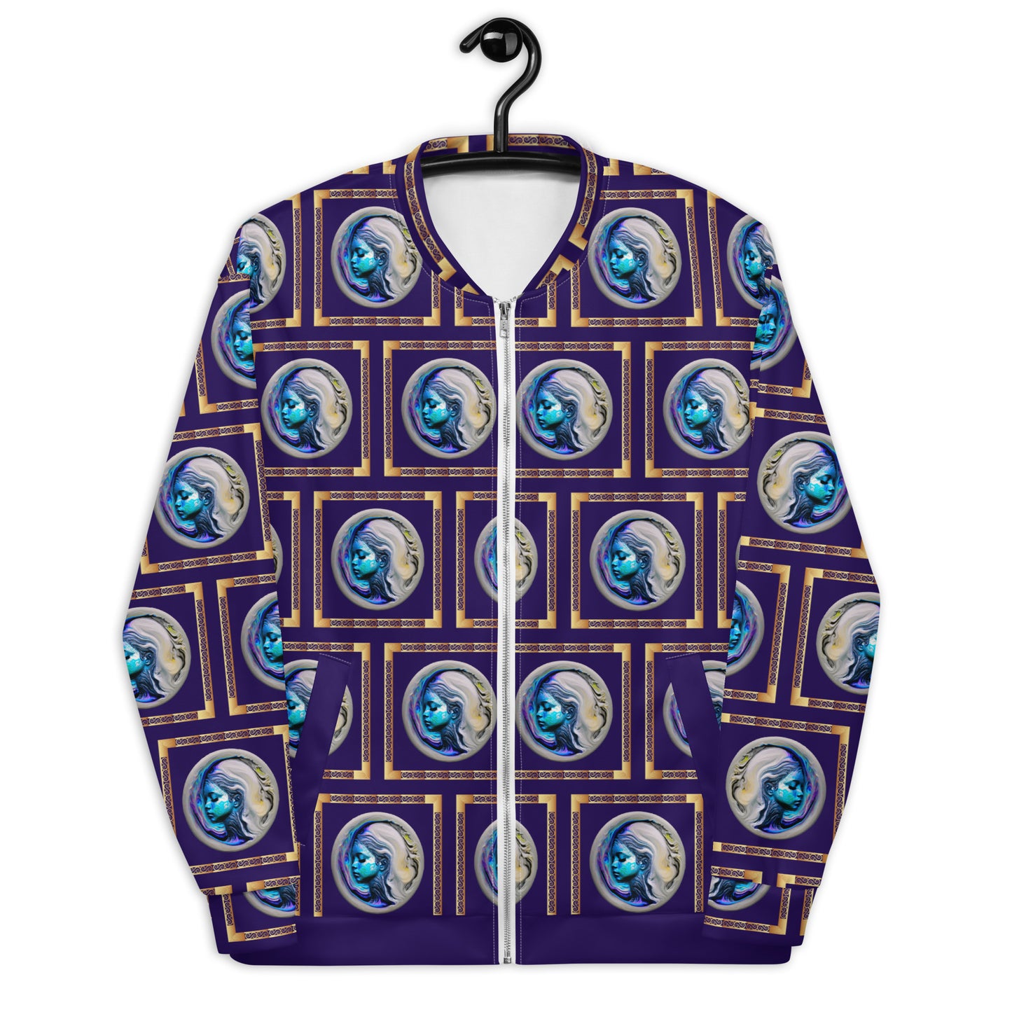 Unisex Bomber Jacket Kukloso Liquid Color Woman No 2 - Free Shipping