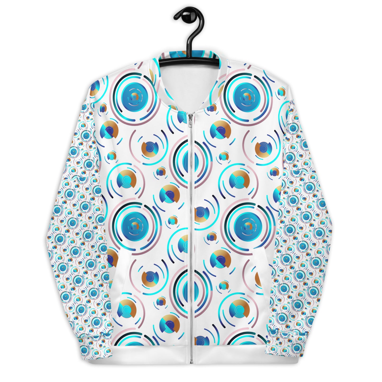 Unisex Bomber Jacket Kukloso Kuklos 4487 B Pattern - Free Shipping