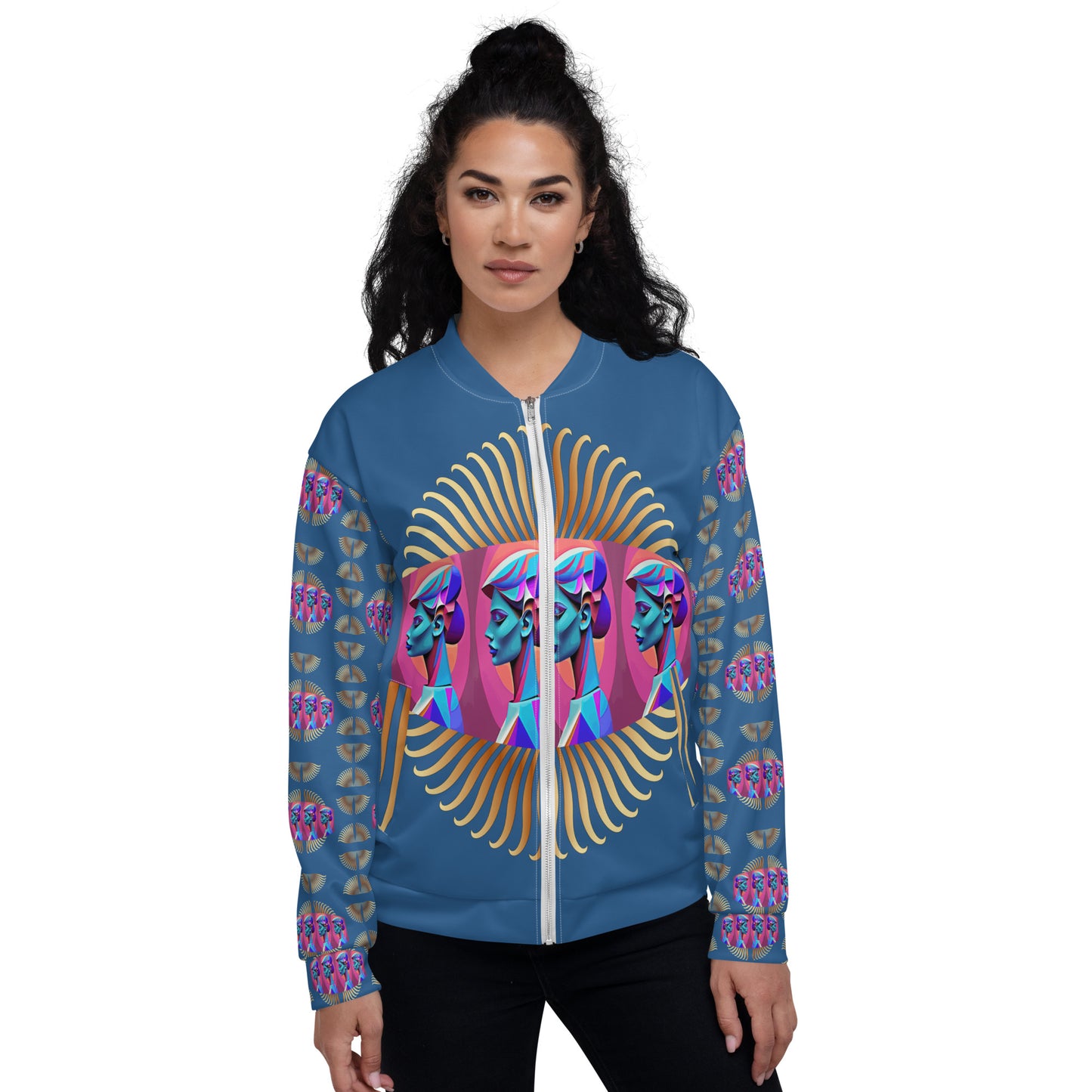 Unisex Bomber Jacket Kukloso Abstracticon No 23 - Free Shipping