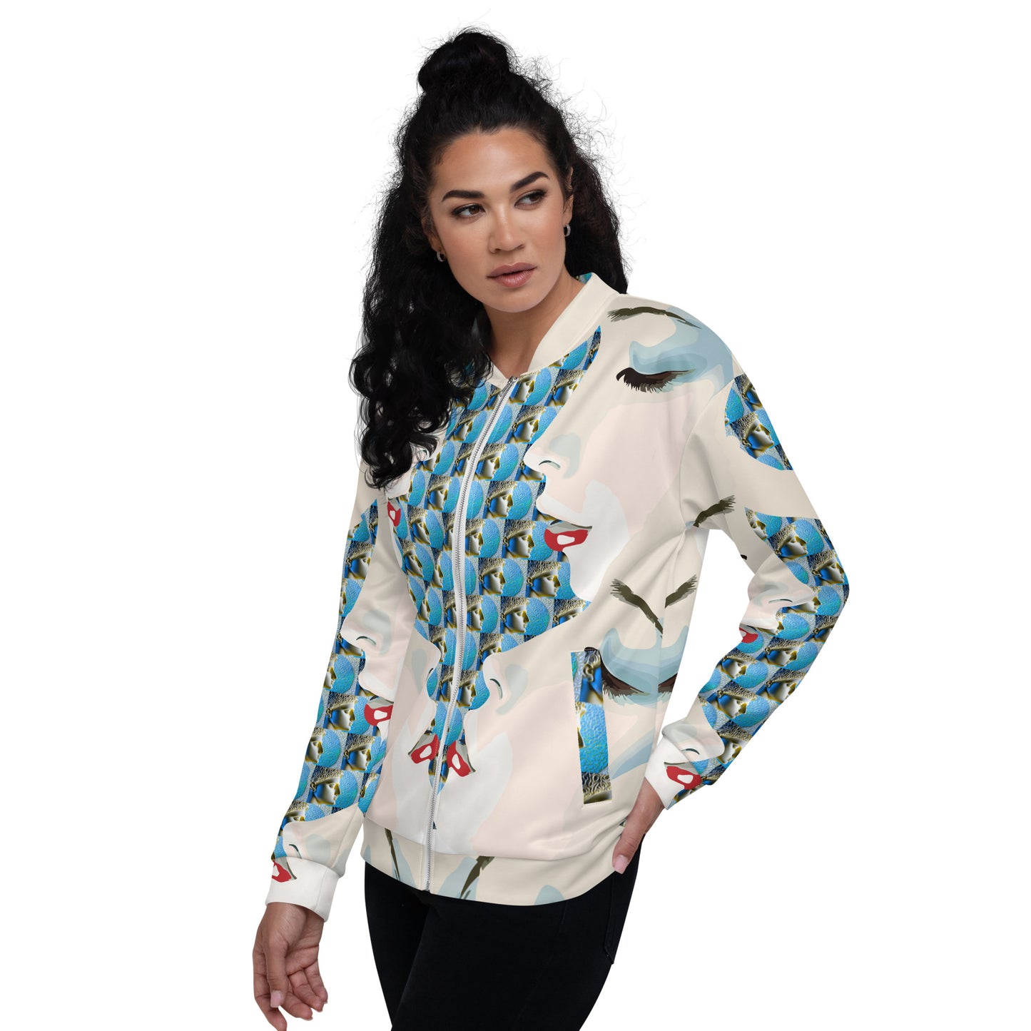 Unisex Bomber Jacket Kukloso Night Dreams No 1 Free Shipping
