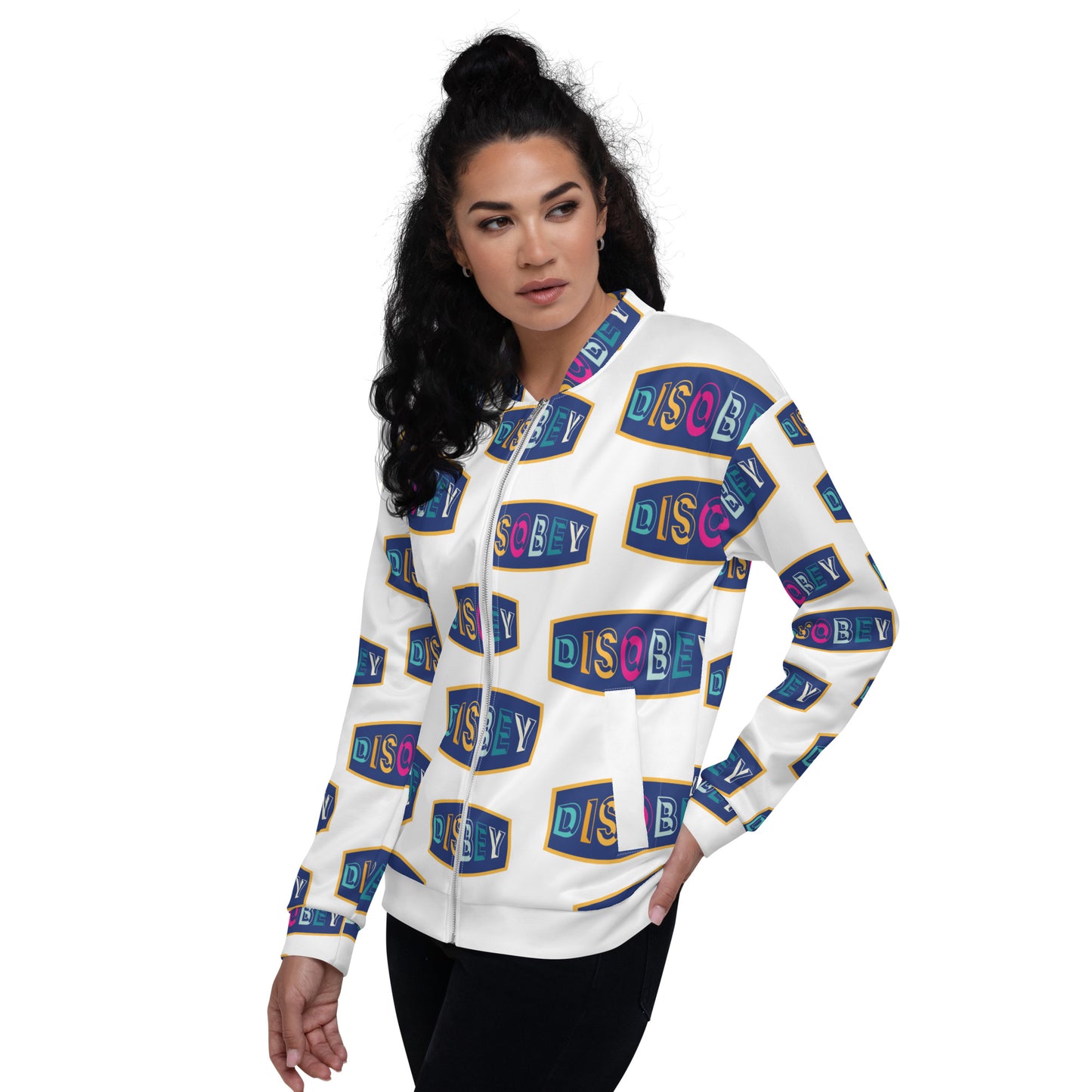 Unisex Bomber Jacket Kukloso Disobey No 1 - Free Shipping