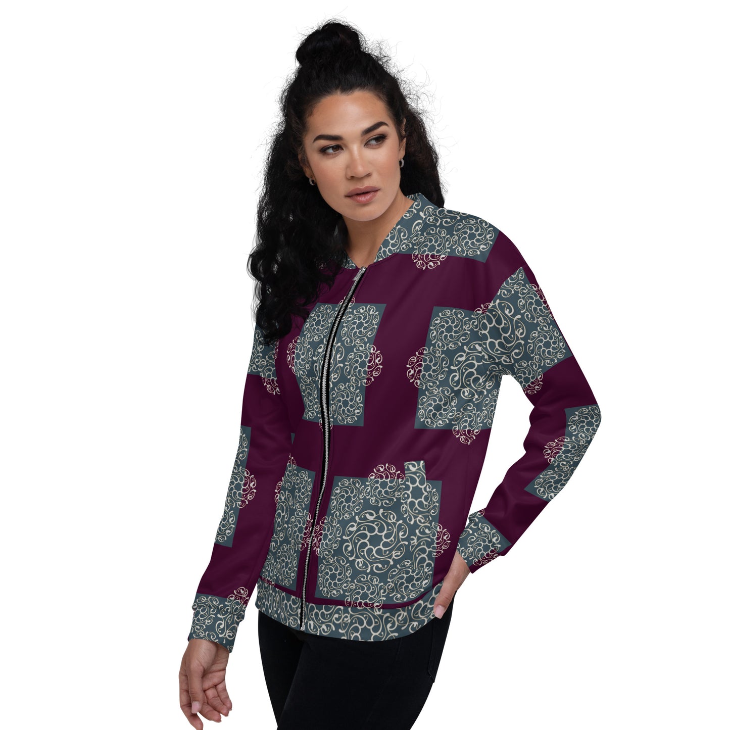 Unisex Bomber Jacket Kukloso Abstractical No 6 - Free Shipping