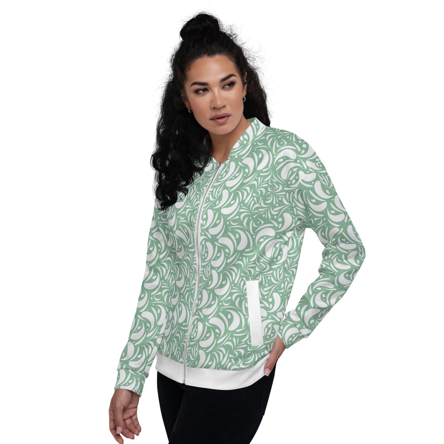 Unisex Bomber Jacket Kukloso Panopoly de fleuron No 8 - Free Shipping