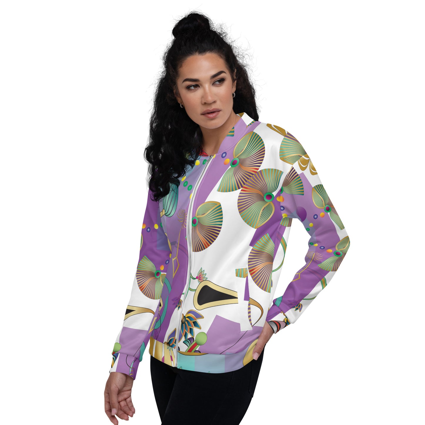 Unisex Bomber Jacket Kukloso Kuklos No 4358 Pattern XL - Free Shipping