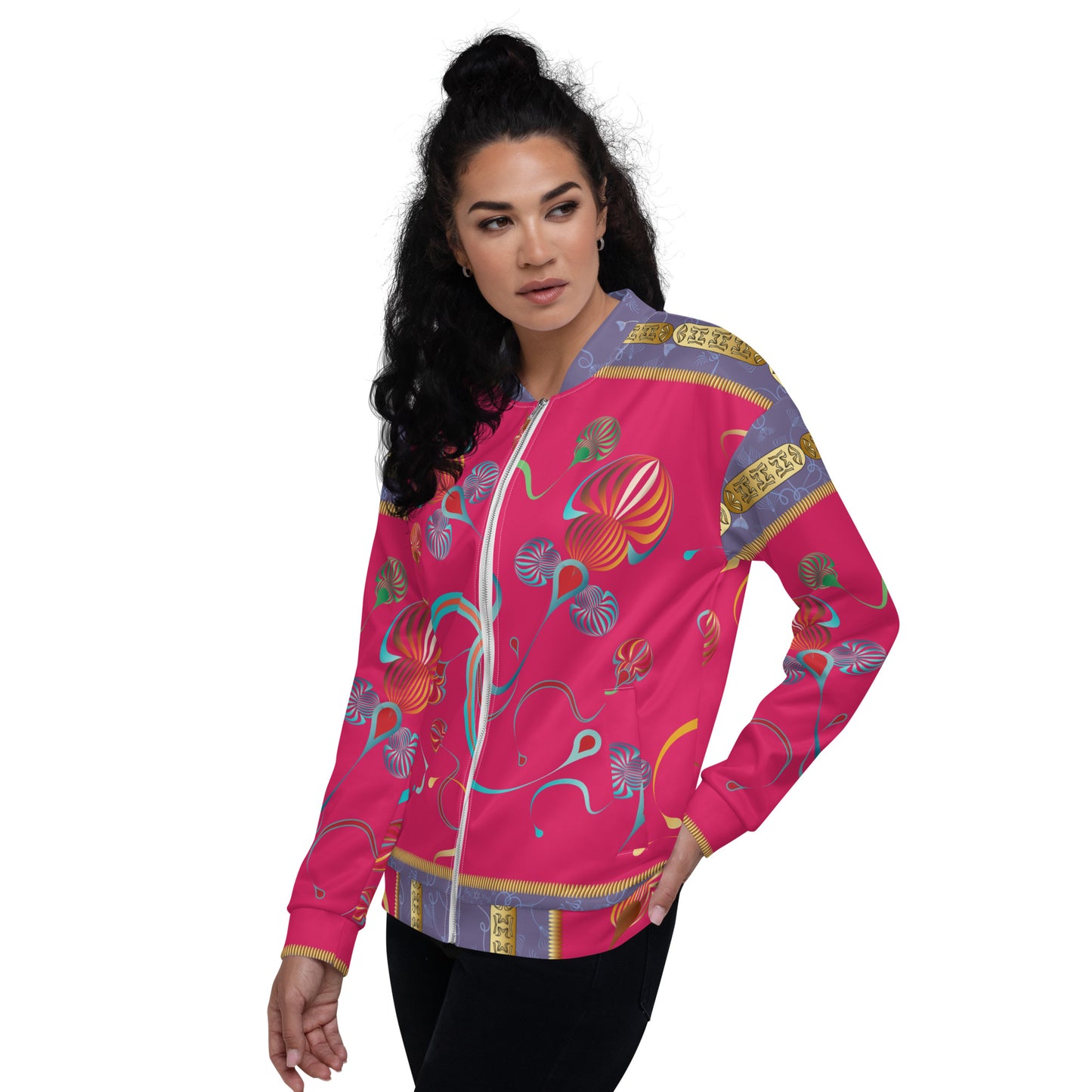 Unisex Bomber Jacket Kukloso Kuklos No 4375 Pattern - Free Shipping