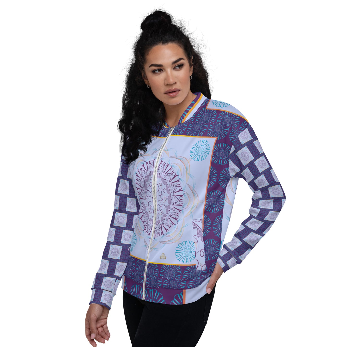 Unisex Bomber Jacket Kukloso Kuklos No 4386 Pattern - Free Shipping