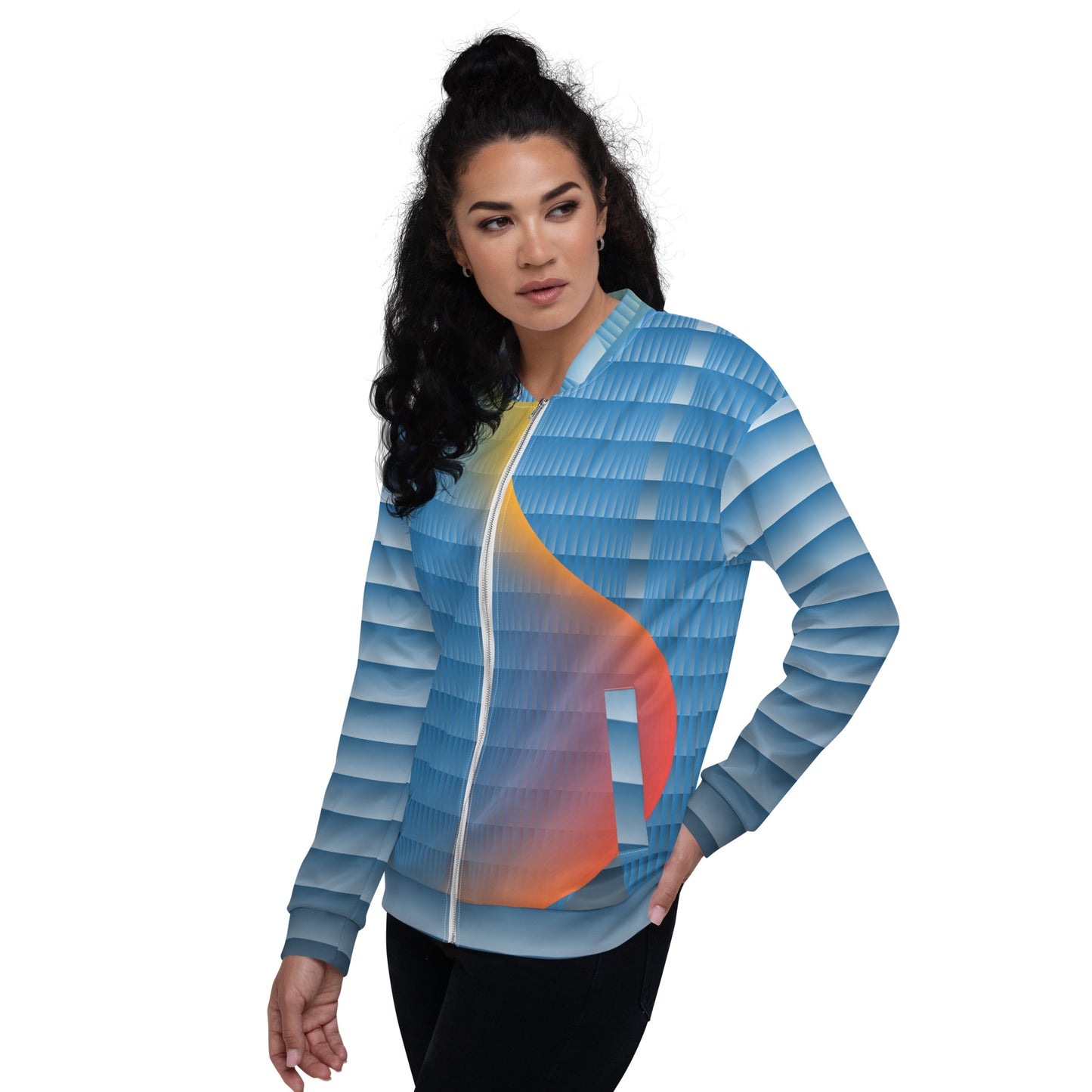 Unisex Bomber Jacket Kukloso Abstractical No 287 B - Free Shippping