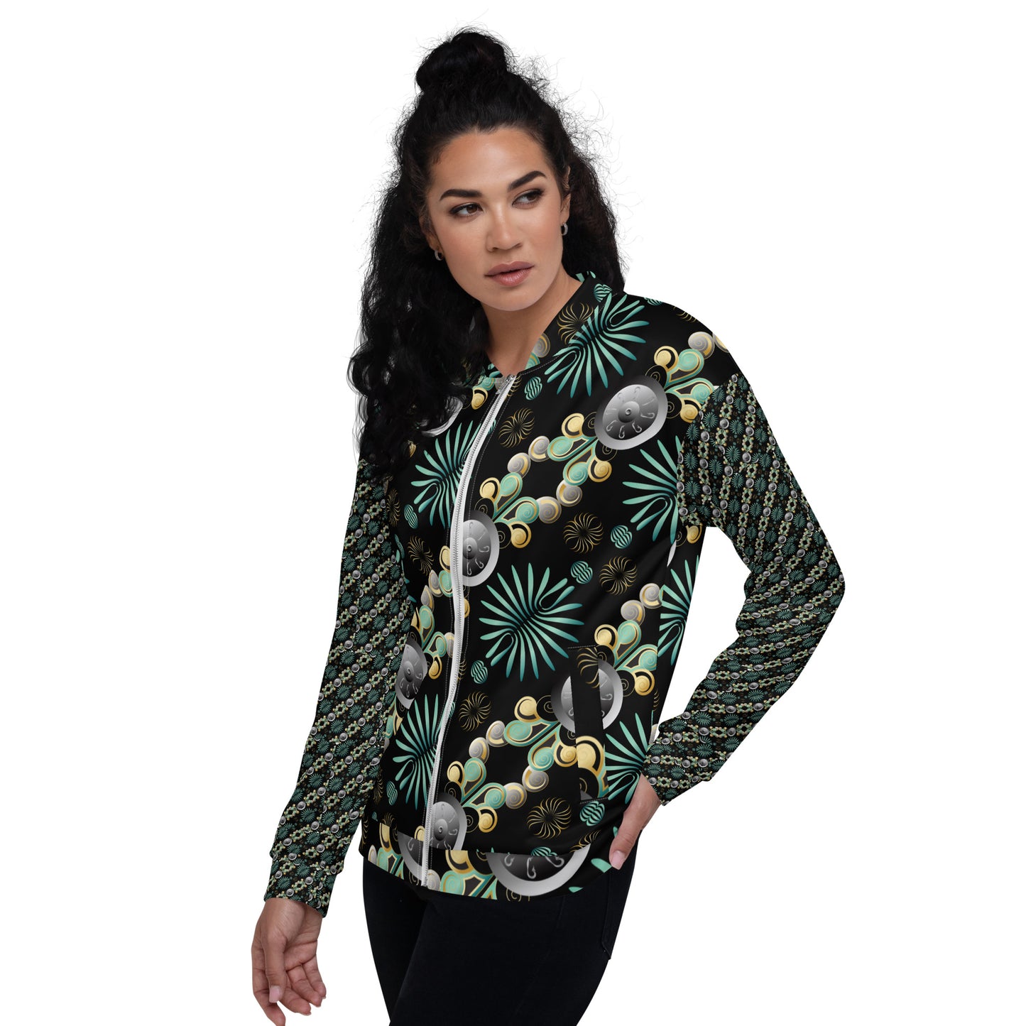 Unisex Bomber Jacket Kukloso Abstractical No 56 No 6 - Free Shipping