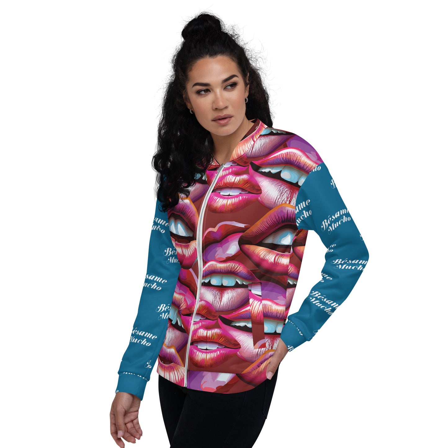 Unisex Bomber Jacket Kukloso Besame Mucho No 3 - Free Shipping