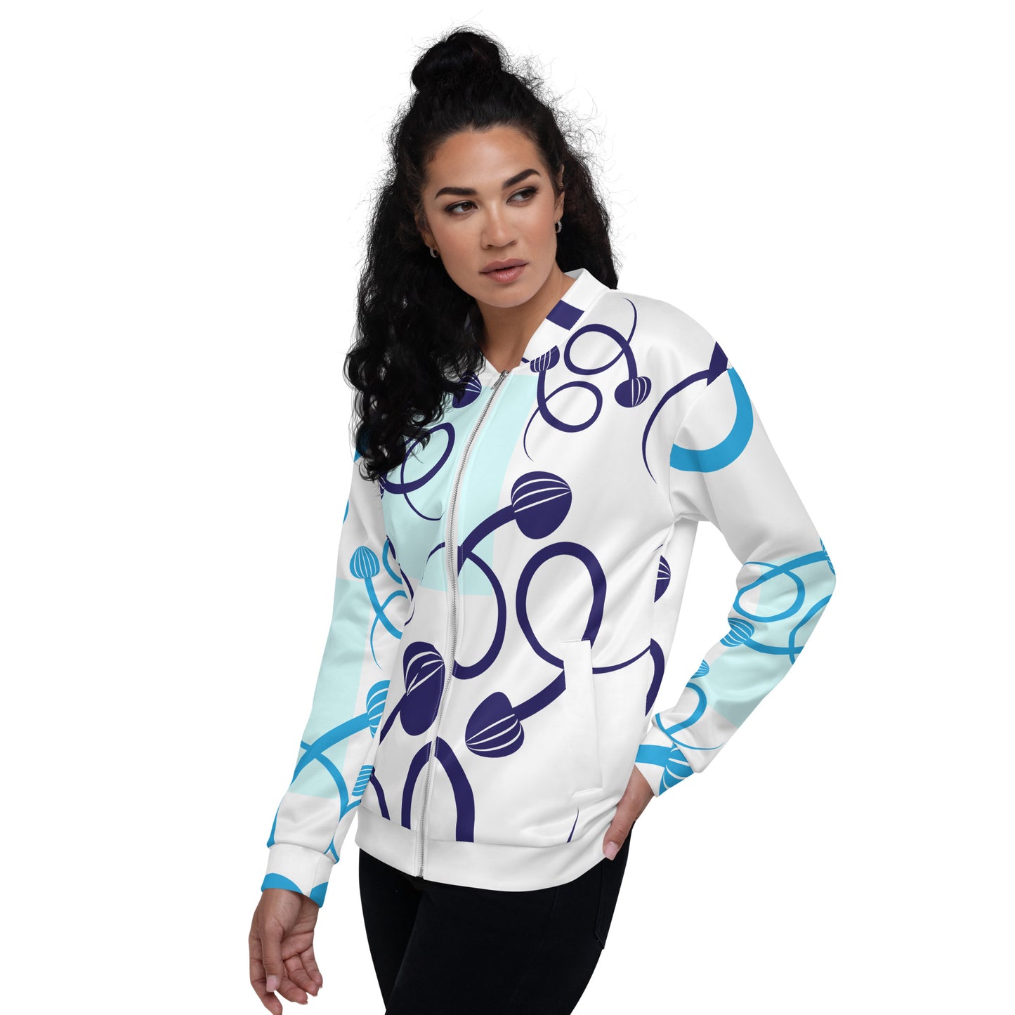 Unisex Bomber Jacket Kukloso Abstractical No 275 - Free Shipping