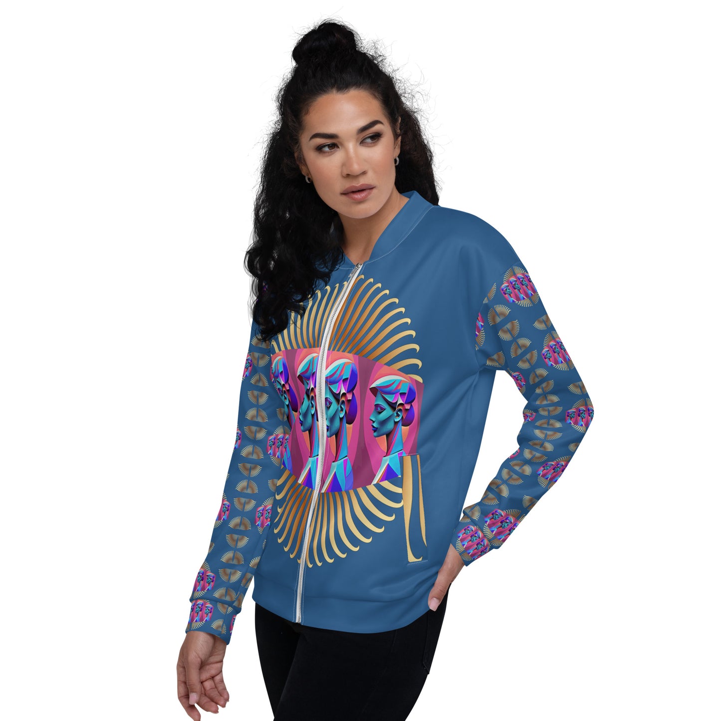 Unisex Bomber Jacket Kukloso Abstracticon No 23 - Free Shipping