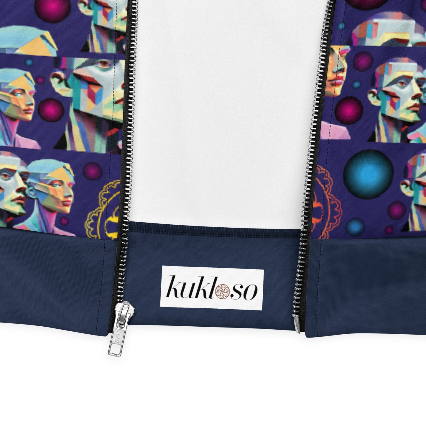 Unisex Bomber Jacket Kukloso Cubist Couple No 1 B - Free Shipping