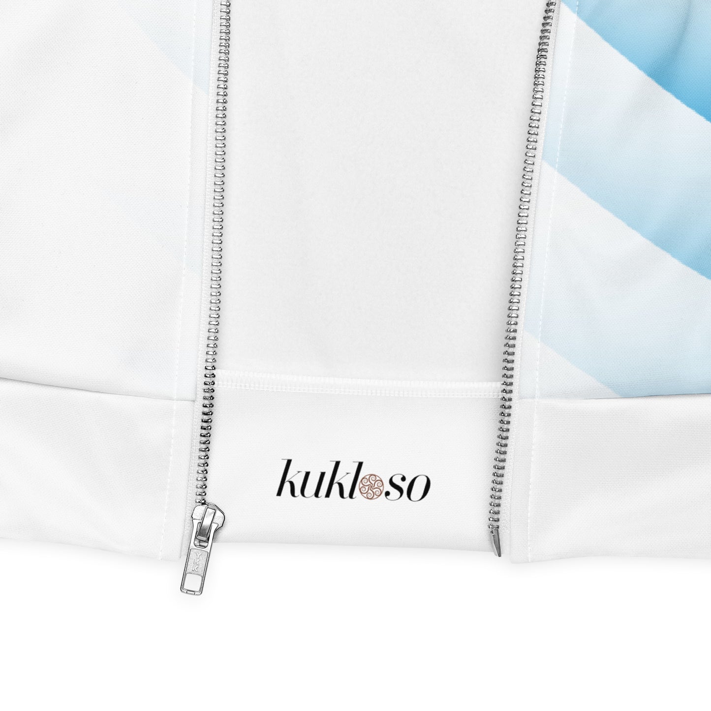 Unisex Bomber Jacket Kukloso Blue Swoosh No 1 - Free Shipping