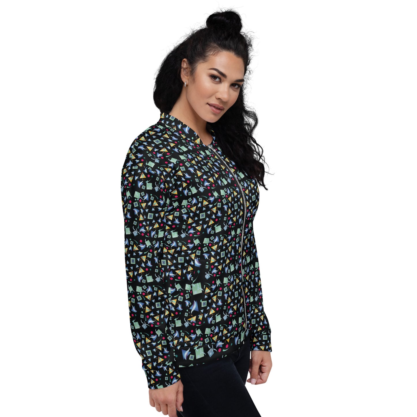 Unisex Bomber Jacket Kukloso Whimsical No 11 B Free Shipping