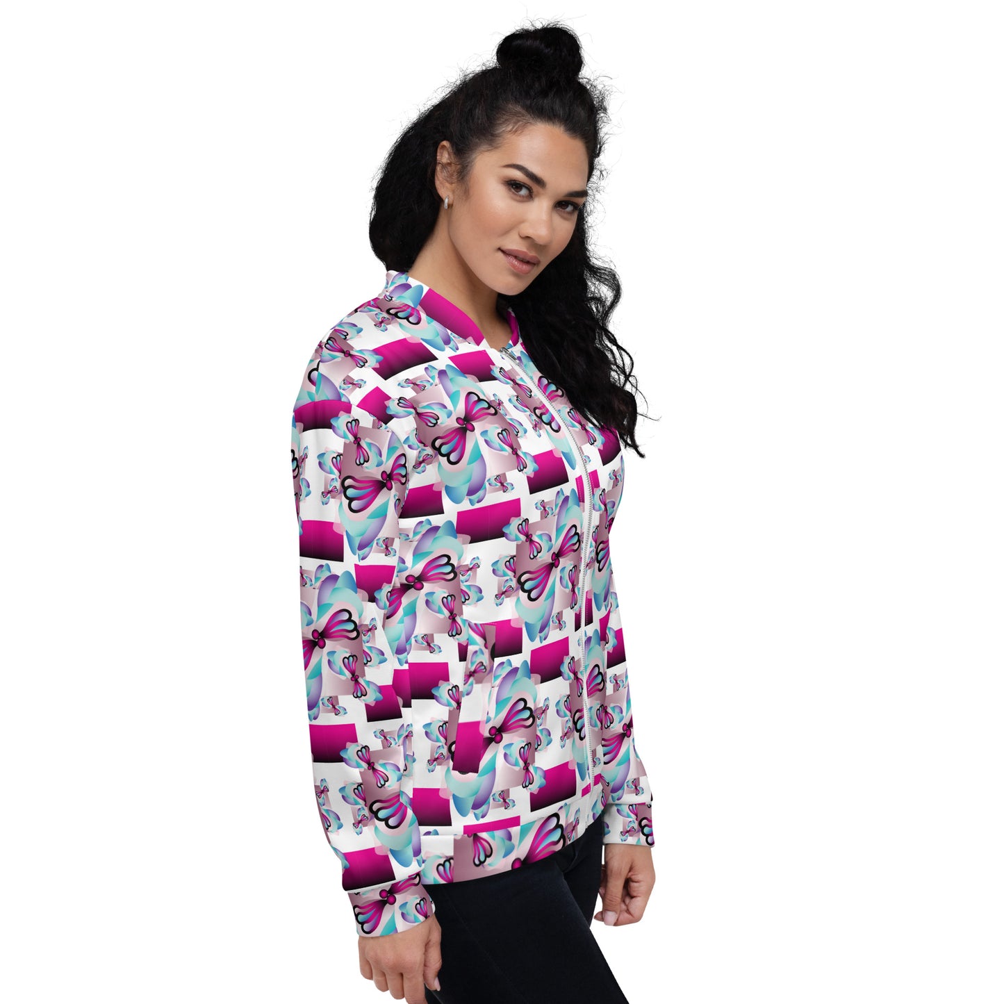 Unisex Bomber Jacket Kukloso Whimsical No 32 A Free Shipping