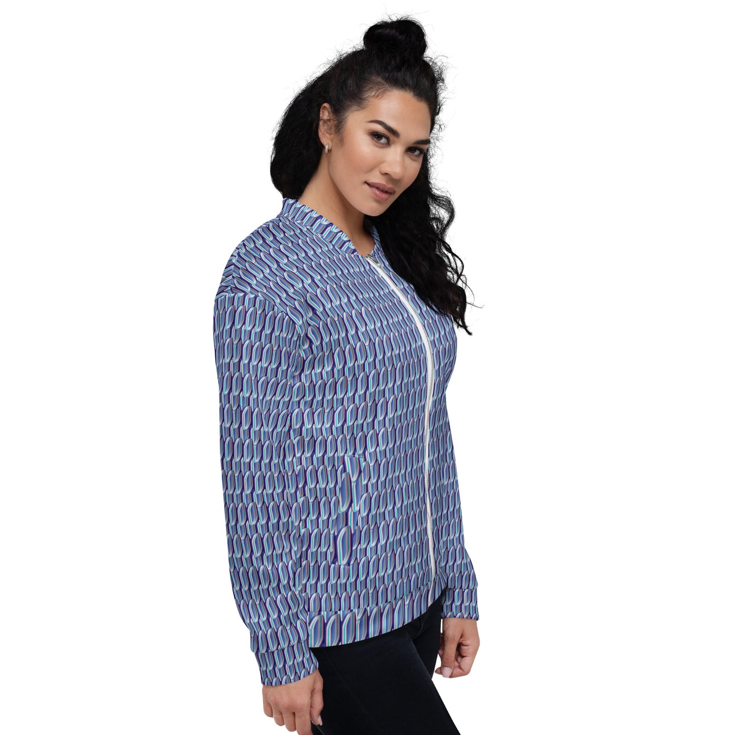 Unisex Bomber Jacket Kukloso Whimsical No 55 A Free Shipping
