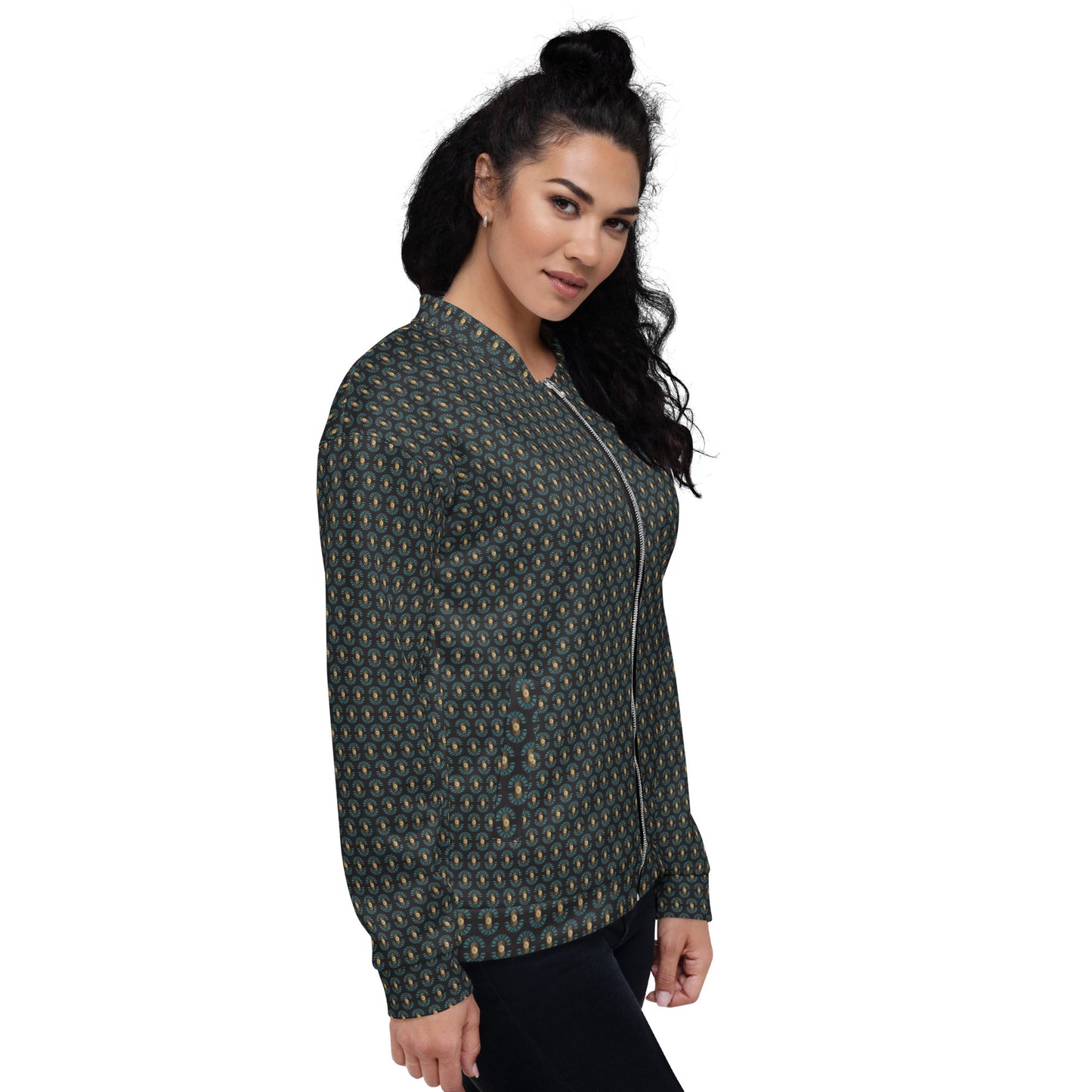 Unisex Bomber Jacket Kukloso Abstractical No 26 Small Pattern - Free Shipping