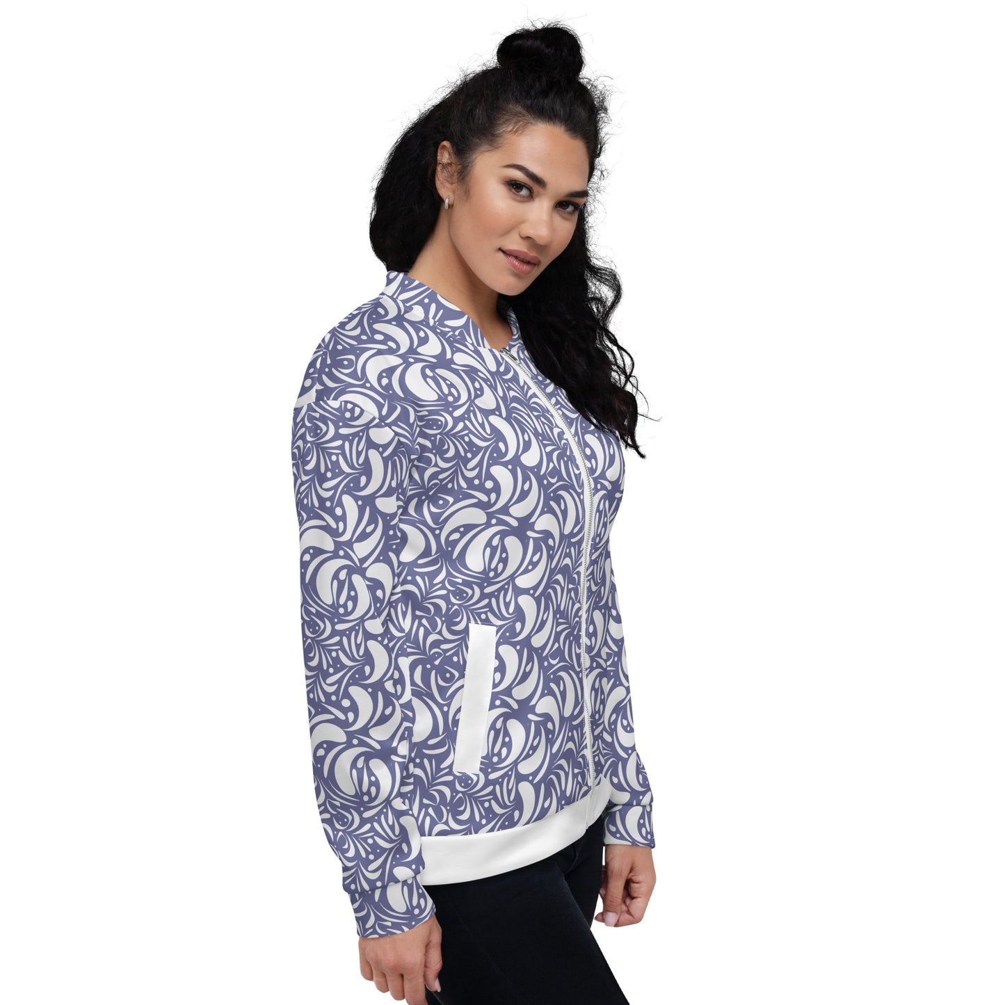 Unisex Bomber Jacket Kukloso Panopoly de fleuron No 6 - Free Shipping