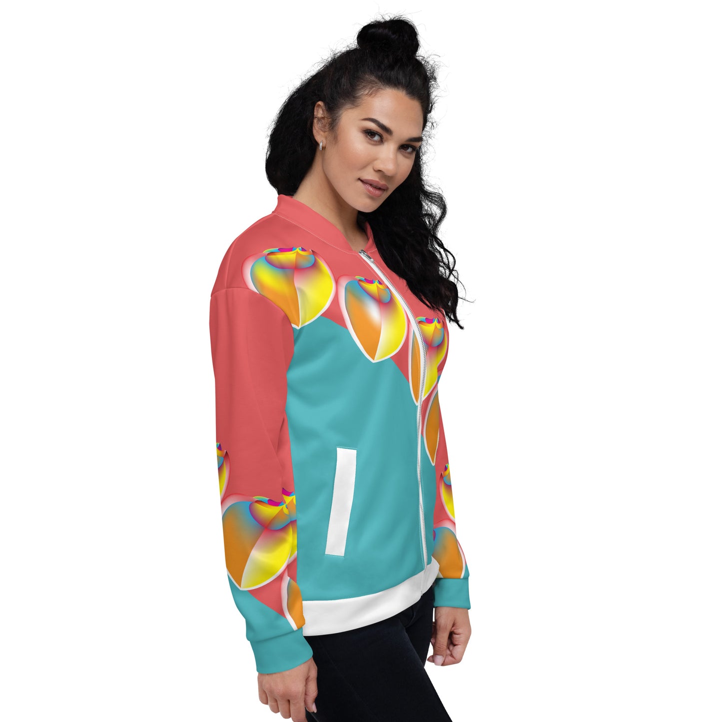 Unisex Bomber Jacket Kukloso Circularity No 94 No 1 - Free Shipping