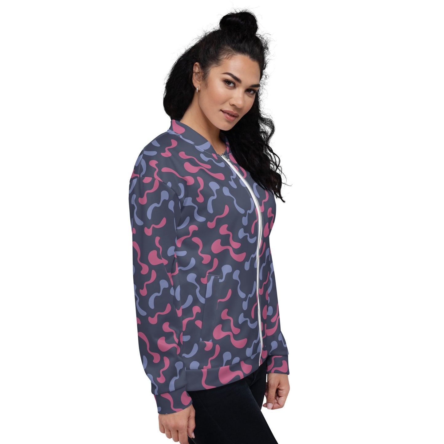 Unisex Bomber Jacket Kukloso Organic Maze No 1 - free Shipping