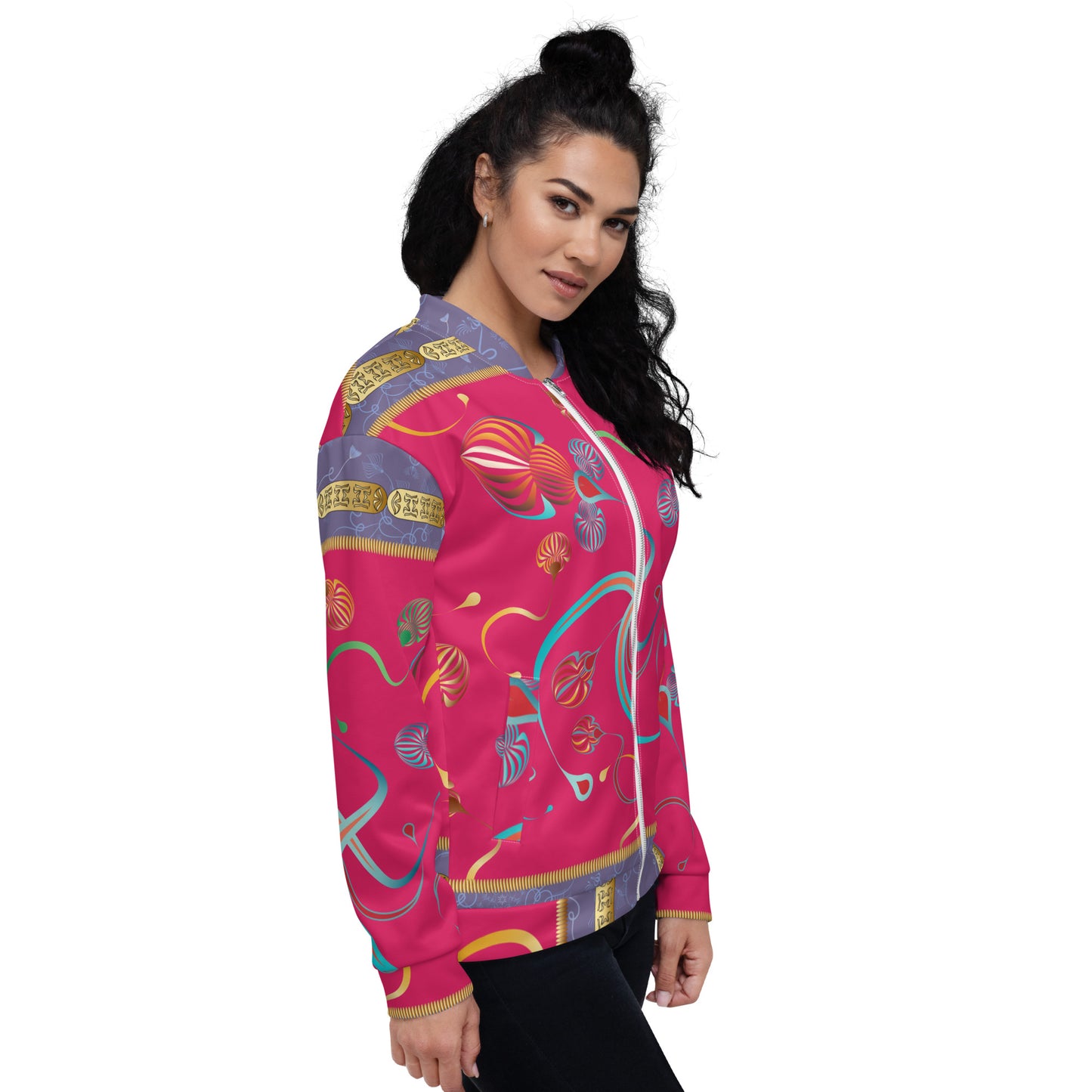 Unisex Bomber Jacket Kukloso Kuklos No 4375 Pattern - Free Shipping