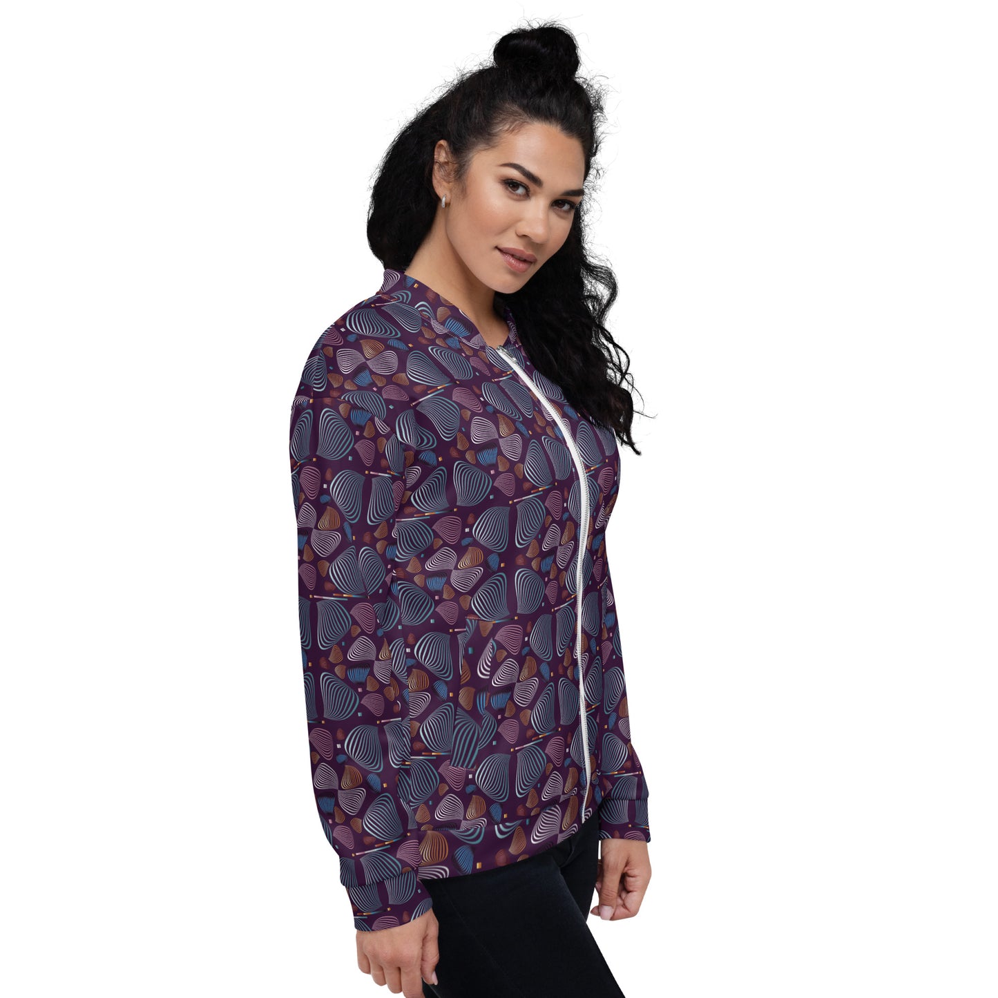 Unisex Bomber Jacket Kukloso Fleuron No 78 A - Free Shipping